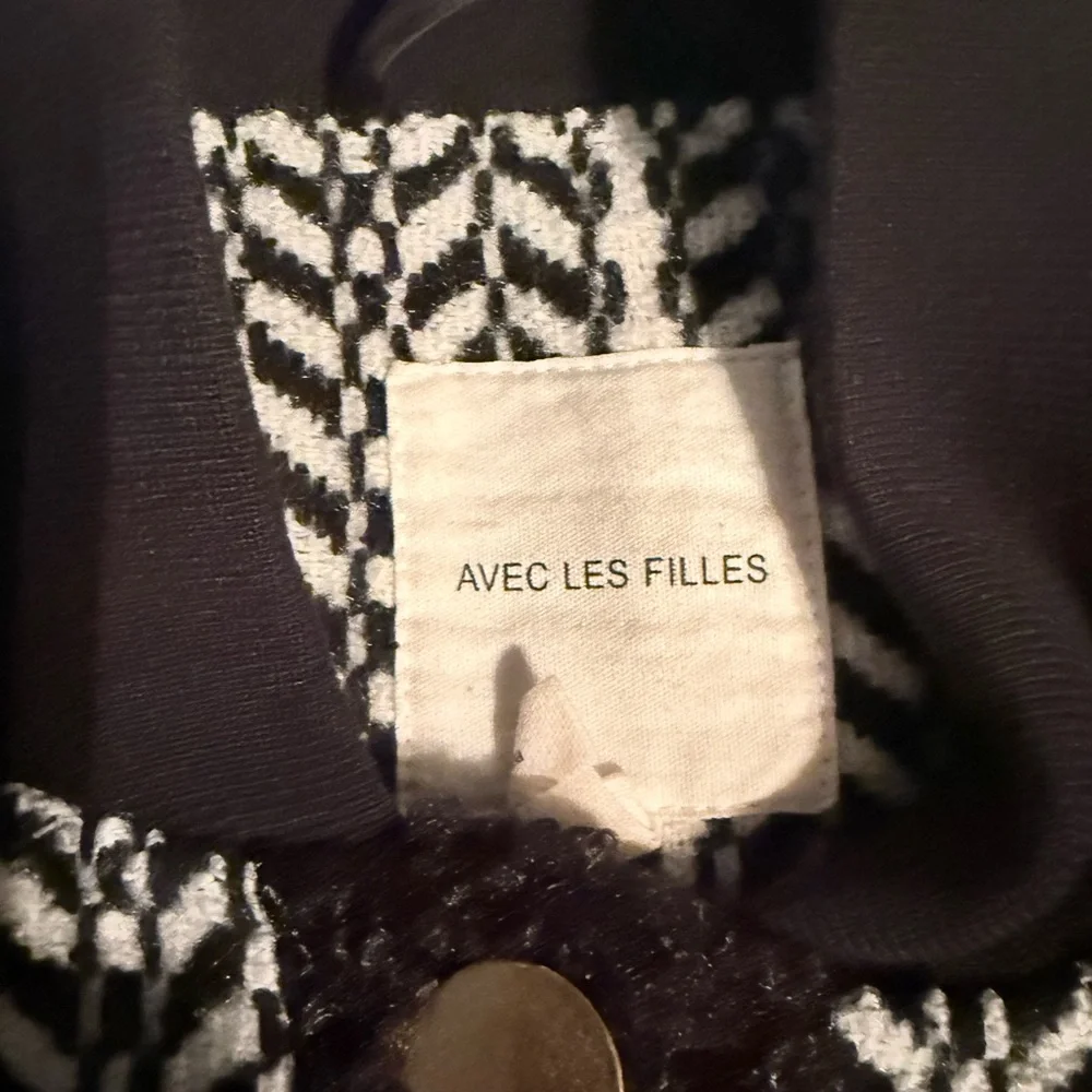 Anthropologie Avec Les Filles Tweed Sherpa Mix Jacket - XS - Picture 7 of 9